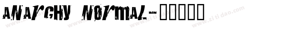 Anarchy Normal字体转换